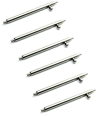 Sulla 6 Quick Release Premium Edelstahl Federstege 22mm Federstifte 1,50mm Ø für Uhren Armbänder