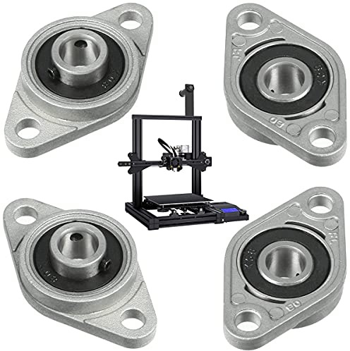 GIAK KFL08 Zinco Autoallineanti Cuscinetto 4 Pezzi Cuscinetto a Flangia Autoallineante Cuscinetto a Sfere Cuscinetto Flangiato 8mm per Macchinari di Trasporto