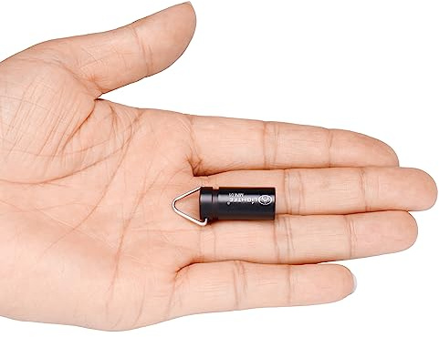 LIGHTFE MINI01 Keychain Flashlight mini Keychain Light is Light, Small, and Bright (Mini01 Black)