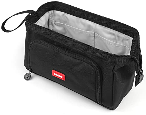 Mamowla Federmäppchen Groß Junge, Super terbar Mäppchen Teenager mit Kapazität, Federmäppchen Für Kinder Studenten Erwachsene Federtasche Mädchen, Schwarz