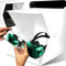 Retoo Caja de Estudio Fotográfico Fotobox Tienda de Luz para Fotografiar Juego con LED y 2 Fondos para Fotografía de Productos Comercio Electrónico Antideslumbrante 30 x 30 cm