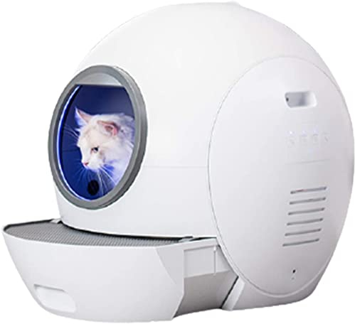 Lettiera per Gatti Autopulente, Lettiera per Gatti, Rimozione Odori/5 Litri capacità Extra Large, Toilette per Gatti Automatica Intelligente per più Gatti
