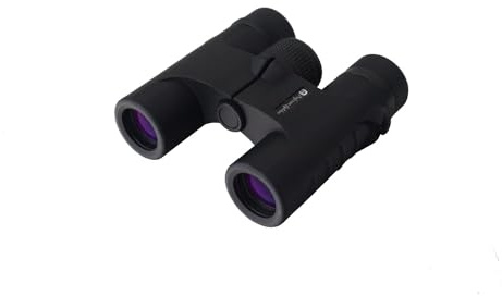 Professor Optiken Hockenheim 8x25 Fernglas, schwarz | inkl. Zubehör, Porro-Prismen (BaK-4), kompakt für Wandertouren, Urlaub, Freizeit, Pirsch, robust