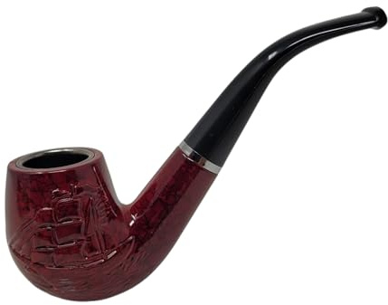 Tobacco pipe tobacco pipe classic smoker tobacco pipe in antique wood look maritime #204035