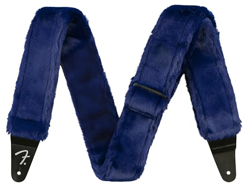 Fender Supersoft Strap Poodle Plush Blue - Gitarrengurt