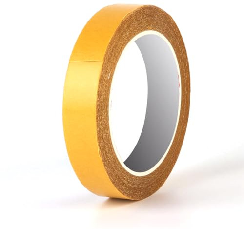 ZYBHMJE 1 Pcs Double-Sided Fabric Tape Heavy Duty Super Sticky Multifunctional Double Sided Tape Wide Double Sided Mounting Tape for Home Office School (32.8ft Long+ 0.6inch width)