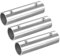 QUARKZMAN 3 Stück Gerader Rohrverbinder, 304 Edelstahl 2-Wege Handlaufrohrverbinder 100mm Länge, für 1(25mm) OD Handlauf Geländer
