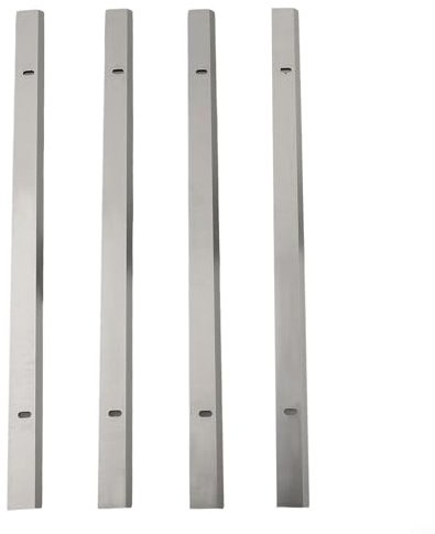 Zoegneer 4 Stück HSS-Holzhobelmesser, einschneidig, Holzbearbeitung, DIY-Werkzeug für 319 x 18,2 x 3,2 mm