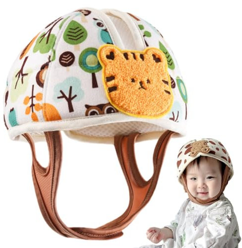 Bébé Casque de Protection Coton Respirant Casque de Sécurité Anti-chute Réglable Chapeau Anti-Collision pour Bébé Infantile Tête de Protection pour Bebe Sécurité à Ramper Et Marcher