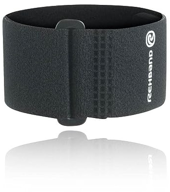 Rehband Tennisarm Bandage 1 Stk. Einheitsgröße, Unisex, Tennisarm und Golfarm Manschette, Farbe:Klassisches Schwarz, Größe:Einheitsgröße
