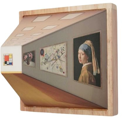 XNSHUN 3D-Vision-Nachtlicht Mit Nacktem Auge, 3 Farben EinstellbaresUSB-betrieben, Wandkunst-LED-Licht, Wall Art LED Licht Für Restaurant, Hotel, Café, Haus Oder Galerie (Galerie)
