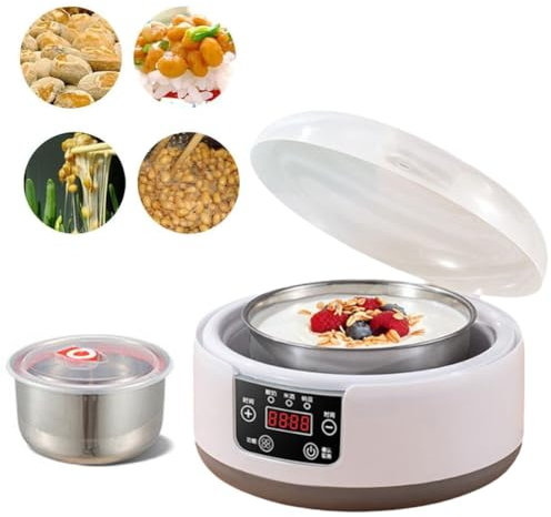 Probiotic Yogurt Motor,3 IN 1 Probiotic Yogurt Maker Probiotic Yogurt Maker with Touch Screen Time Control,Multi-Function Electric Yogurt Machine,Perfect Wellness Gifts for Men & Women