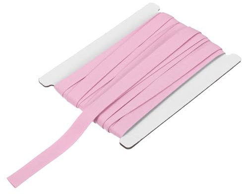 QUARKZMAN 3/8 Zoll Schrägband Doppelfalz abschüssigband Baumwollband Stoffband Baumwolle Nähen Zubehör Einfassband zum Nähen, Säumen, Quilten, Einfassen Handwerk, DIY (Pink 6 Yards)