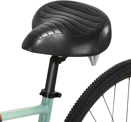 Fahrradsattel für Herren & Damen, Fahrrad Sattel Breiter Fahrradsattel, Atmungsaktiv Bequem Weich, Universal Ersatz fahrradsättel für Cityrad, Mountainbike, Ebike, Heimtrainer