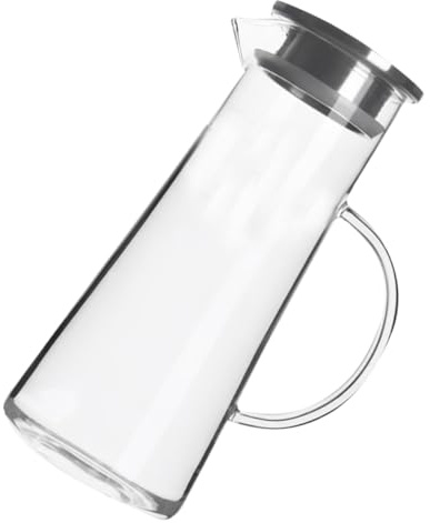 Warmhm Bouteille à Eau Capacité Importante Verre Borosilicate Résistante Haute Température Pour Usage Domestique Transparent
