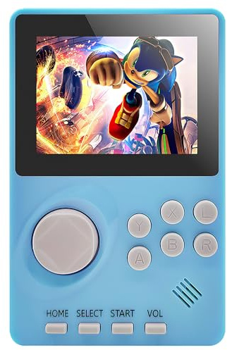 Dhqkqg Retro Handheld Game Console, Kids Handheld Video Game Console Built in 100 16-bit Games, 2.8 Screen, Portable Pocket Video Player, Mini Retro Games Consol for Boy Girl