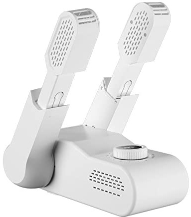 Electric Shoe Dryer with Ozone Deodorizer, 60-Minute Timer, Quick Drying, Adjustable Folding Design for Boots and Shoes