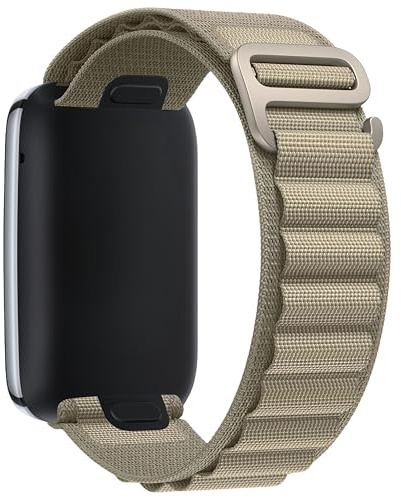 Nylon Loop Band Compatible with Apple Watch Ultra3/2/1 SE3/2/1 Series11/10/9/8/7/6/5/4/3/2/1 – Justerbart, lätt, andningsbart G-Hook-outdoorarmband för (38/40/41/42/44/45/46/49 mm), Oliv