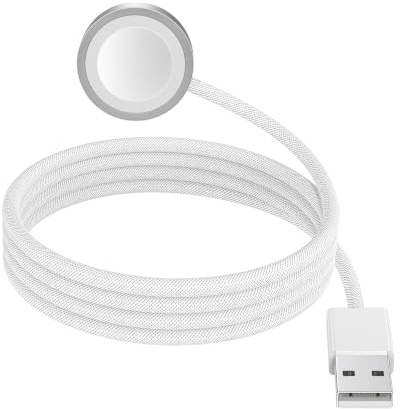 Ladekabel für Apple Watch USB 1M, Magnetisches Schnellladegerät Tragbares, Schnelles Nylon Ladekabel Ladegerät Für Apple Watch Series 10/9/8/7/6/SE/5/4/3