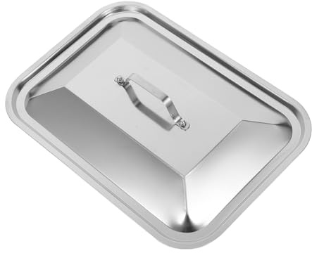 Rechteckiger Edelstahl Grill Deckel für Backbleche, Silber | Abdeckungen für Backbleche, Tischbackformabdeckungen für Zuhause, Fischpfanne mit Deckel