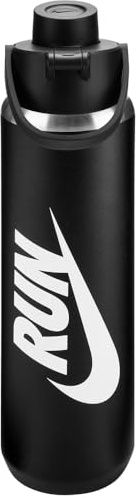 Nike SS Recharge Chug Graphic Bottiglia per Bere Black/Black/White/White 709 ml