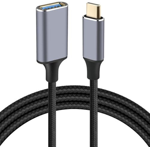AXFEE USB C Verlängerung Kabel 3M, USB 3.0 Type C Stecker auf USB A Buchse | USB C 3.0 Verlängerungskabel, Unterstützt 20Gbps Data Übertragung 4K@60Hz, mit i-Phone 17 16 15, I-pad MacBook,Galaxy,Huawei