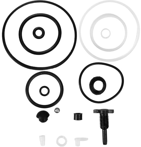 BETOOKY 1set Floor Jack Repair Kit with Seal Ring Pump Core Valve Steel Ball for Small Vertical Jacks