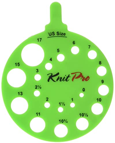 KnitPro Needle view sizer round green - 3pcs