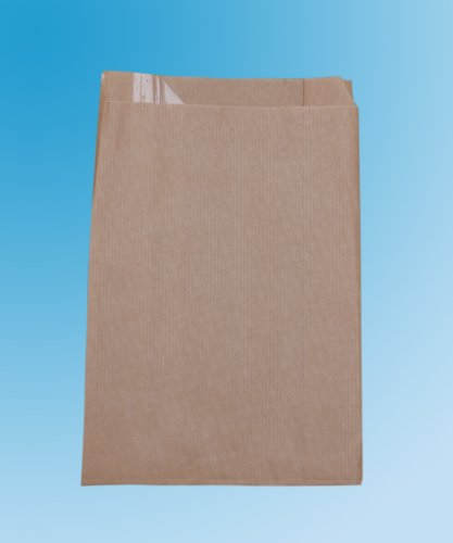 2000 x Bread Bags. Medium Brown Bag with Window. 160+65 x 250 mm (6 x 9 x 10)