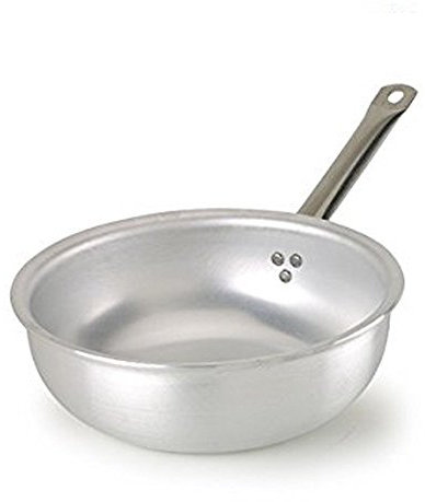 FASA Padella Alta a mantecare 1 Manico Professionale Diametro 24cm in Alluminio Puro 99% Made in Italy