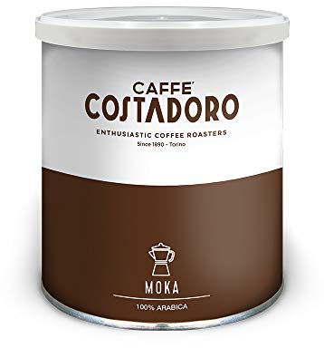 CAFFE' COSTADORO 100% Arabica Per Moka e Filtro - Lattina Da 250G, Caffè