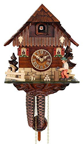 Kuckucksuhren 1 Tag Der Fleisige Holzhacker 25 x 20 cm