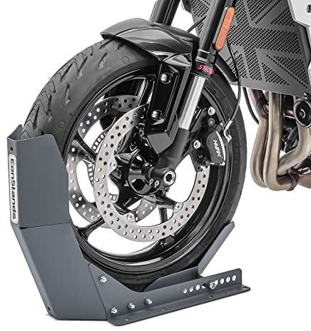 Easy Transport Fix - Motorrad Wippe für Honda Africa Twin CRF 1000 L,CBR 1000 F,CBR 650F,CBR 900 RR Fireblade,Crossrunner,Crosstourer,Shadow 750 Black Spirit,Varadero 125/XL 1000 V,X-ADV grau