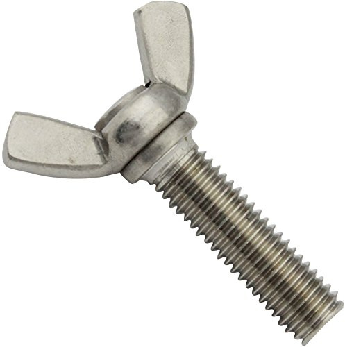 Flügelschrauben, amerik. Form (kantig) - M6x16 - (50 Stück) - ähnl. DIN 316 AF - Edelstahl A2 V2A - SC316 | SC-Normteile®