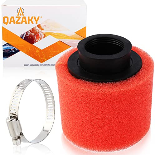 QAZAKY 38 mm 39 mm 40 mm 1,5 tum röd dubbel skum pod prestanda luftfilter renare 50 cc -70 cc 90 cc 110 cc 125 cc 150 cc GY6 motorcykel ATV Scooter Quad Go Kart Moped Pit Dirt Bike