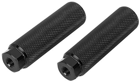 X AUTOHAUX 1 Paar BMX Fahrrad Stifte Bike Pegs Anti-Rutsch Fußrasten Fußpedal Schraubpegs für Vollachse mit Aluminiumlegierung Schwarz