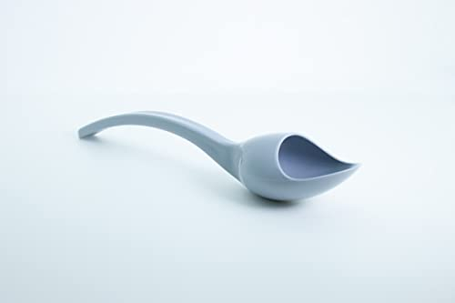 Felixlöffel - Parkinson Löffel, Alltagshilfe Besteck, Esshilfe bei Tremor oder Parkinson Silbergrau