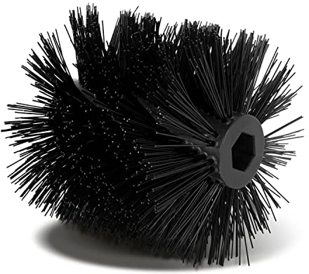 EBERTH Rodillo barredor para barredora de gasolina, 255 mm de ancho, 1 de 2 lados, repuesto de cepillo barredor de plástico con cerdas duras, cepillo para todas las estaciones para condiciones secas