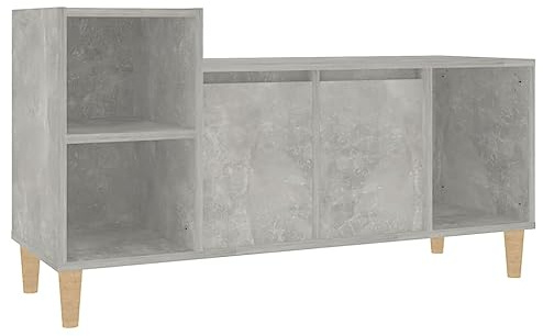 vidaXL TV Cabinet Living Room Furniture Sideboard Entertainment Centre TV Unit Stand Hifi Cabinet Concrete Grey 100x35x55 cm Engineered Wood