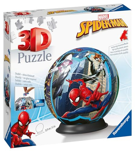 Ravensburger Marvel Spiderman 3D Jigsaw Puzzle for Kids and Adults Age 6 Years Up - 72 Pieces-No Glue Required - Presents for Children