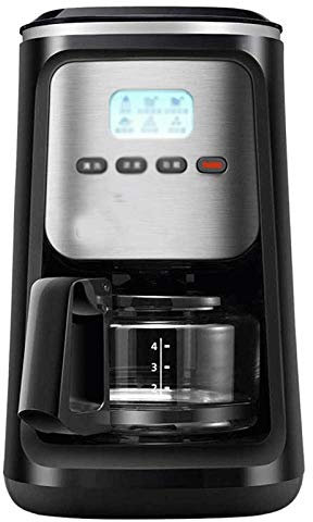 FLBT Máquina de café - Máquina, Máquina de café Máquina de café Americana pequeña automática para el hogar Molinillo de café recién molido,Black Needed
