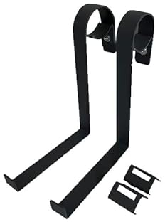 Casaflora Blumenkastenhalterung, schwarz (für runde Geländer) 18x3x25