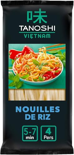 TANOSHI VIETNAM - Nouilles De Riz Sèches - Pour La Péparation des Nems,Rouleaux De Printemps et Bò Bún - 400 G