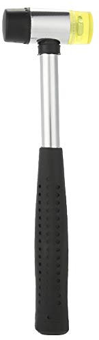 ANKROYU Gummihammer Doppelt, Stahlgriff 25 Mm Hammer, Kopf, Multifunktionales Handwerkzeug, Doppelseitiger Gummihammer Für Schmuck, Kunsthandwerk, Heimwerken