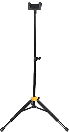 Tassety Universeller kleiner Gitarren-Ukulelenständer mit Halshalter, klappbares Stativ, Bodenständer für Ukulele und andere Saiteninstrumente