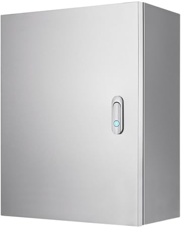 Anschlussdose aus Edelstahl, Universeller wasserdichter Schaltkasten mit Sicherheitsschlössern und Montageplatte, Wandmontiertes Projektbox-Elektrogehäuse für den Außenbereich