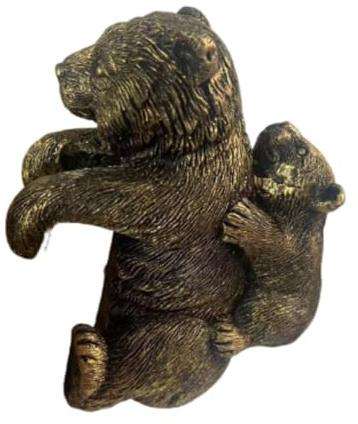 Qianly Decorative Figurine Animal Sculpture Plant Pot Decor Flower Pot Pendant Ornament for Yard, bear