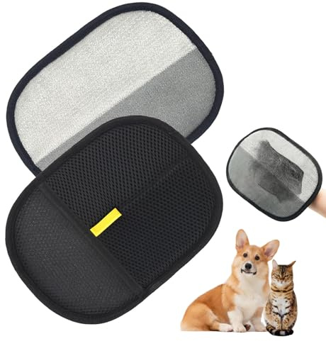 XICAIHAO Fellmagnet Handschuh, Tierhaarentferner Kleidung Katzenhaarentferner Handschuh für Katzen und Hundes Glattes und Gesundes Fell (Handschuh)