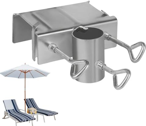 Gwtdtoad Porte-Parapluie pour Balustrade de Terrasse | Clip Support pour Parapluie de Patio et Balcon - Support Portable Pour Piscine Balcon Jardin Camping Plage Activités Extérieures
