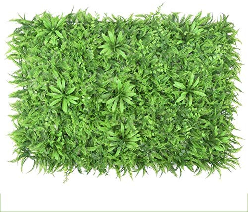 GETSTREE Paneles de seto Artificiales for jardín, Valla Pared Fondo, Pantalla privacidad, 40 x 60 cm, Estera plástico Verde
